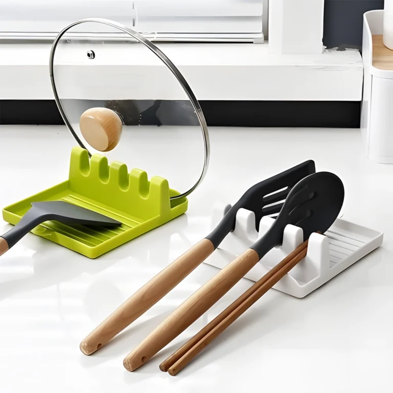 Plastic Spoon Rest Kitchen Organizer for Fork Spatula Rack