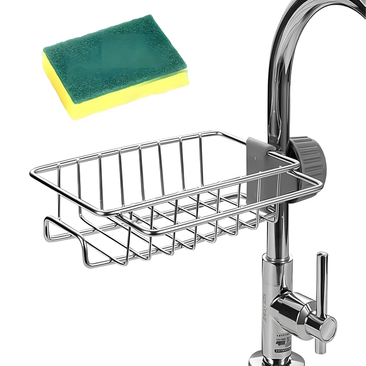 Sink Caddy Organizer - Stainless Steel Sponge Holder for Kitchen & Bathroom 2